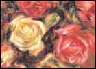 Roses dans un vase bleu di Renoir - Mostra Renoir e la luce dell'impressionismo