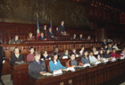 L'Aula della Camera dei deputati durante la Conferenza.
