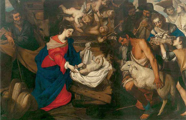 L'Adorazione dei pastori di Pacecco De Rosa